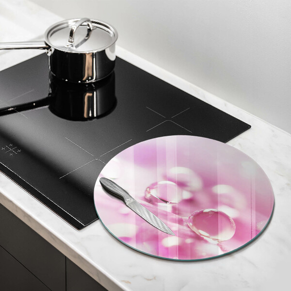 Glass worktop protector Rosa flower petals