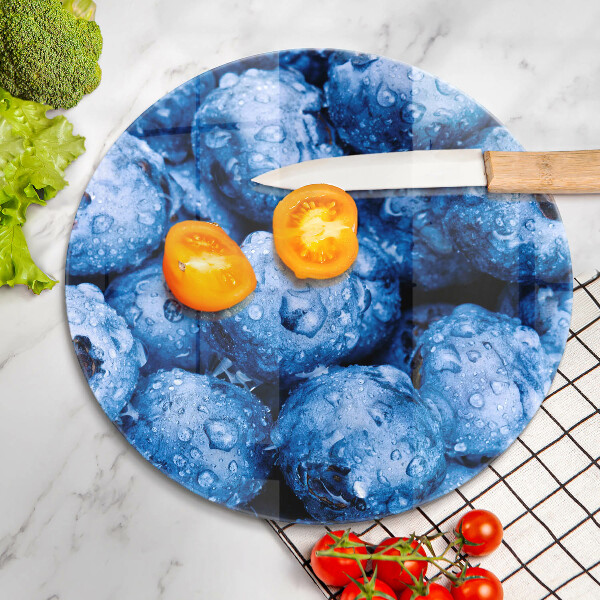 Glass worktop protector Juicy blueberries