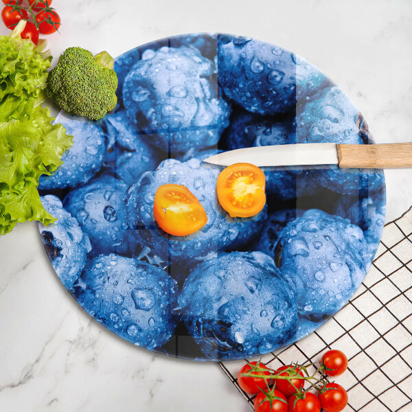 Glass worktop protector Juicy blueberries