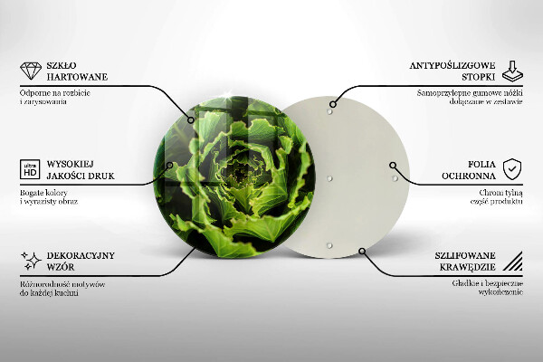 Glass worktop protector Food - lettuce