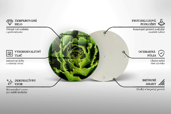 Glass worktop protector Food - lettuce