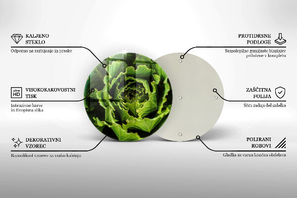 Glass worktop protector Food - lettuce