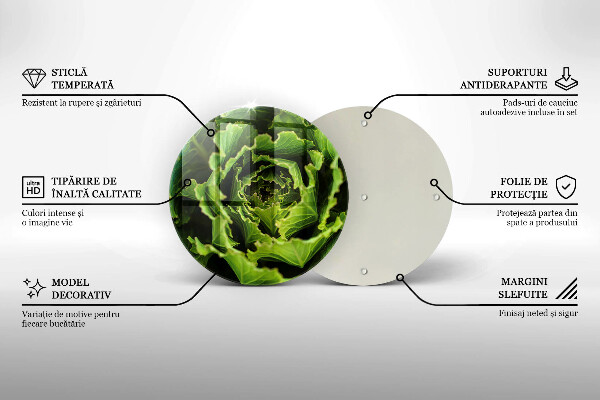 Glass worktop protector Food - lettuce