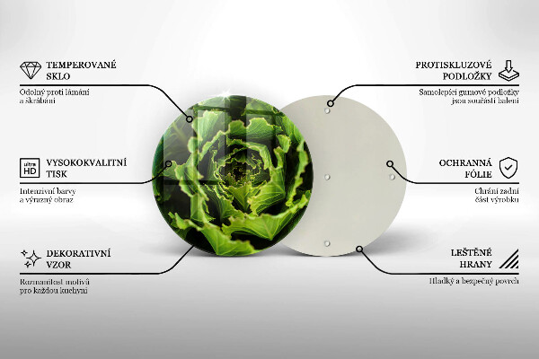 Glass worktop protector Food - lettuce