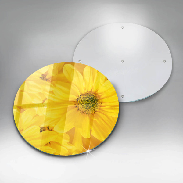 Glass worktop protector Flowers petals