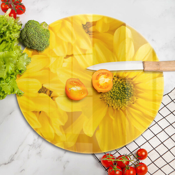 Glass worktop protector Flowers petals