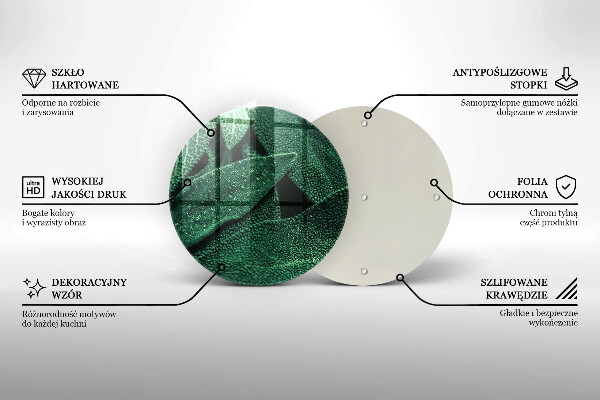 Glass worktop protector Plant leaves