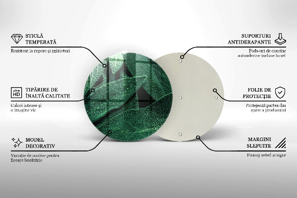 Glass worktop protector Plant leaves