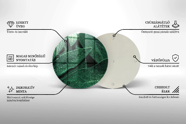 Glass worktop protector Plant leaves