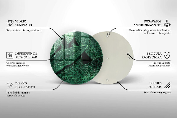 Glass worktop protector Plant leaves