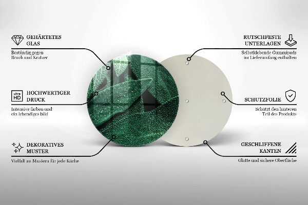 Glass worktop protector Plant leaves