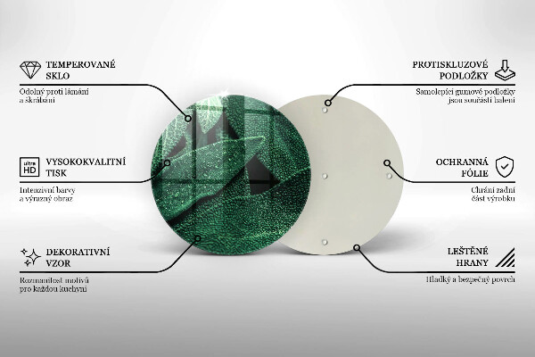 Glass worktop protector Plant leaves