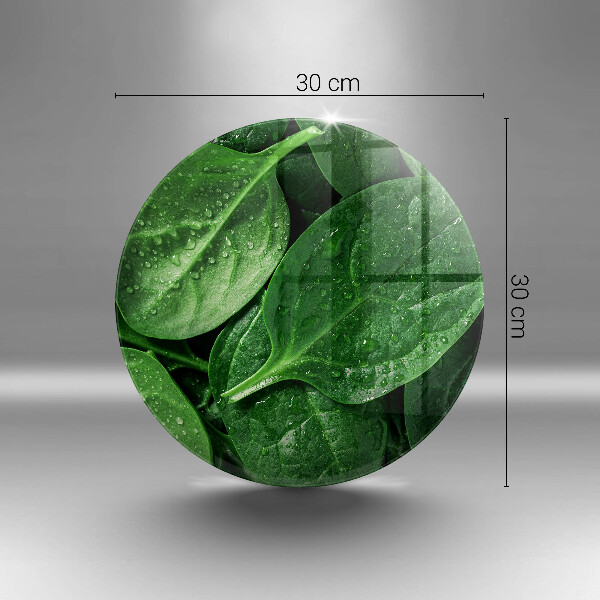 Glass worktop protector Basil leaves