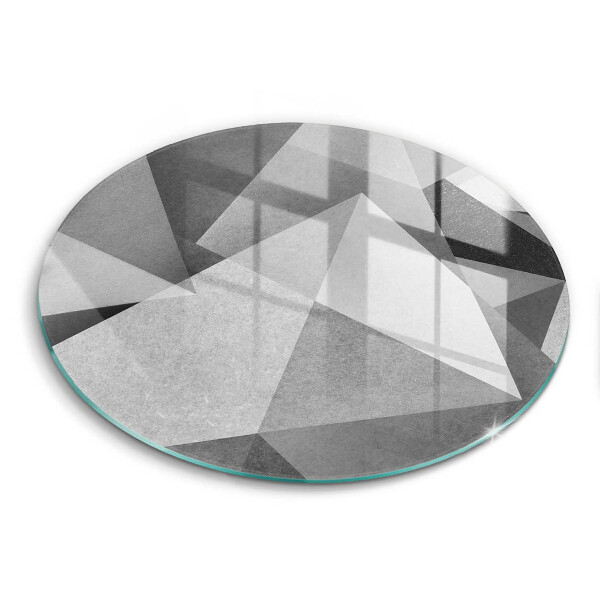 Glass worktop protector Concrete sharp abstraction