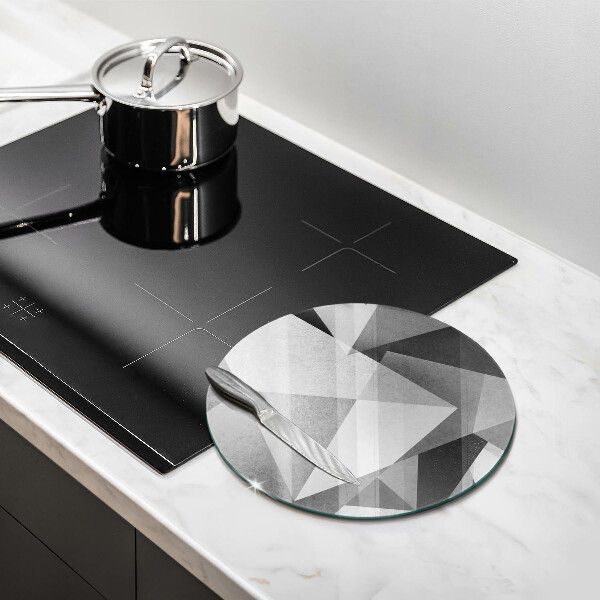 Glass worktop protector Concrete sharp abstraction