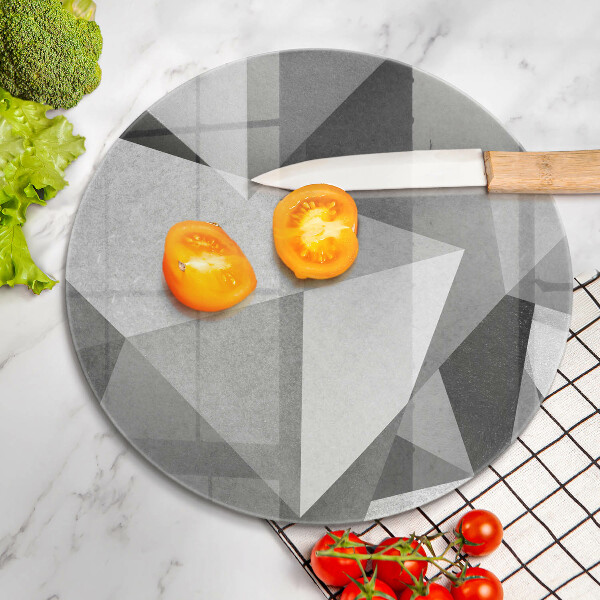 Glass worktop protector Concrete sharp abstraction