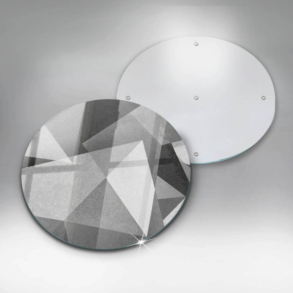 Glass worktop protector Concrete sharp abstraction