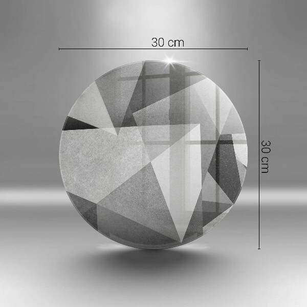 Glass worktop protector Concrete sharp abstraction