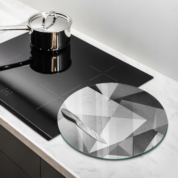 Glass worktop protector Concrete sharp abstraction