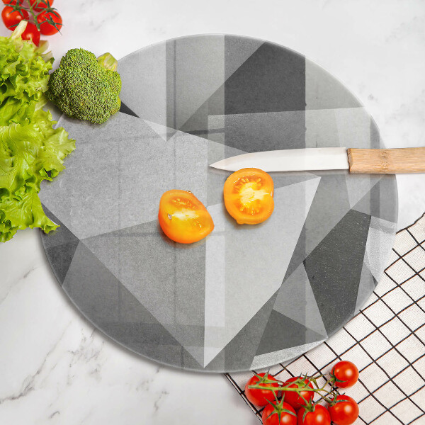 Glass worktop protector Concrete sharp abstraction