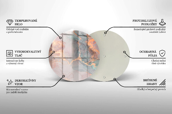 Kitchen worktop protector Marble with gold