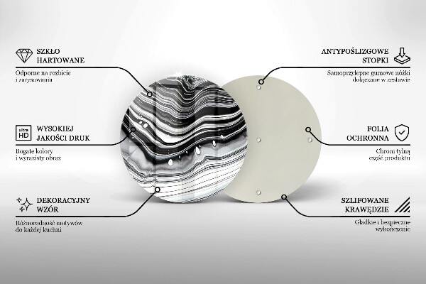 Kitchen worktop protector Ink abstraction