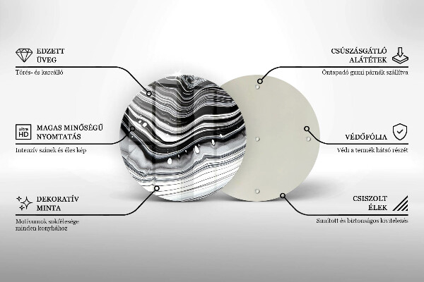 Kitchen worktop protector Ink abstraction