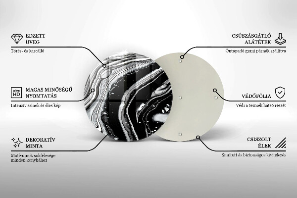 Kitchen worktop protector Ink abstraction