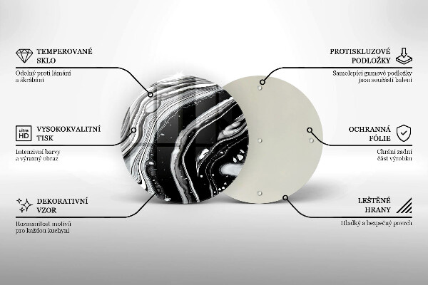 Kitchen worktop protector Ink abstraction