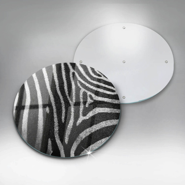 Kitchen worktop protector Zebra stripes