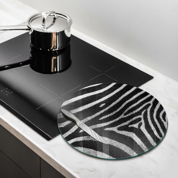 Kitchen worktop protector Zebra stripes