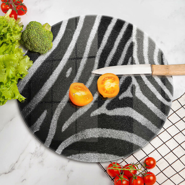 Kitchen worktop protector Zebra stripes