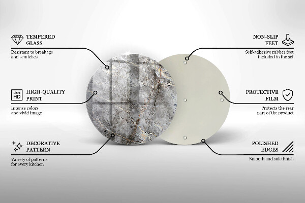 Kitchen worktop protector Stone texture