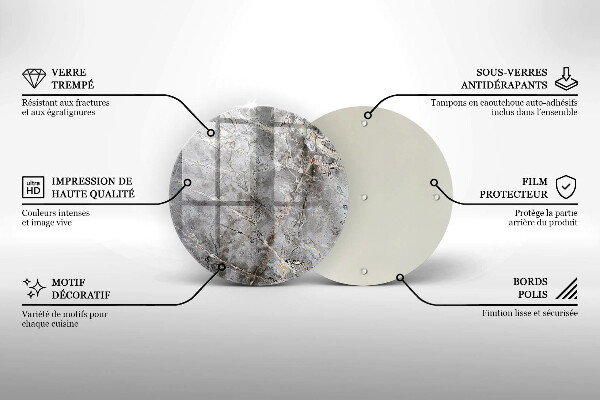 Kitchen worktop protector Stone texture