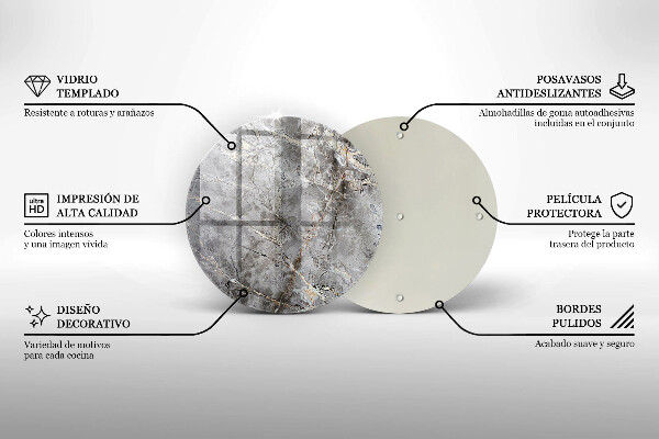 Kitchen worktop protector Stone texture