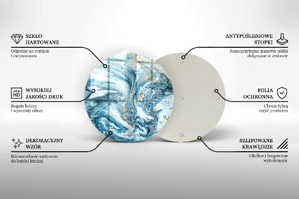 Chopping board Structure with gold