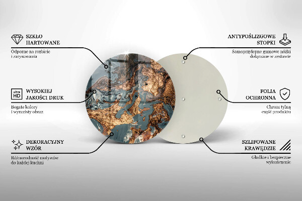 Chopping board Golden Rock structure