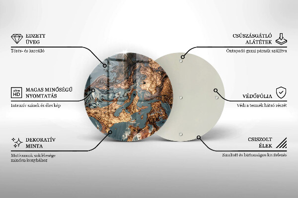 Chopping board Golden Rock structure