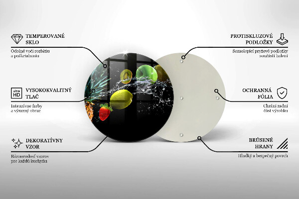 Cutting board Fruits in water