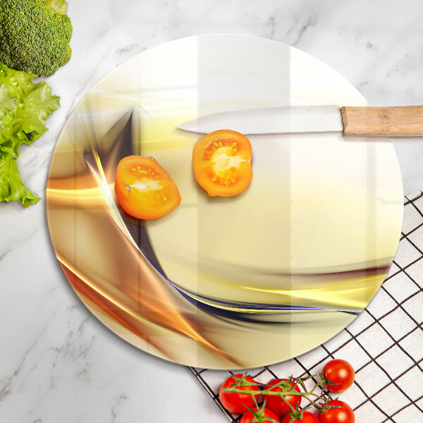 Glass worktop saver Abstraction light lines