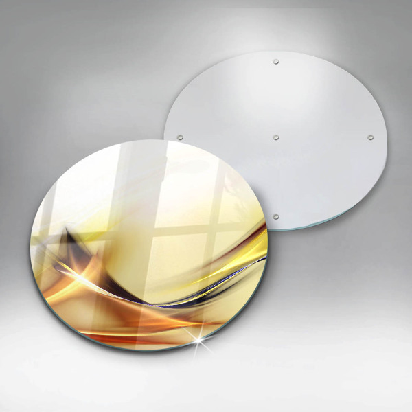 Glass worktop saver Abstraction light lines