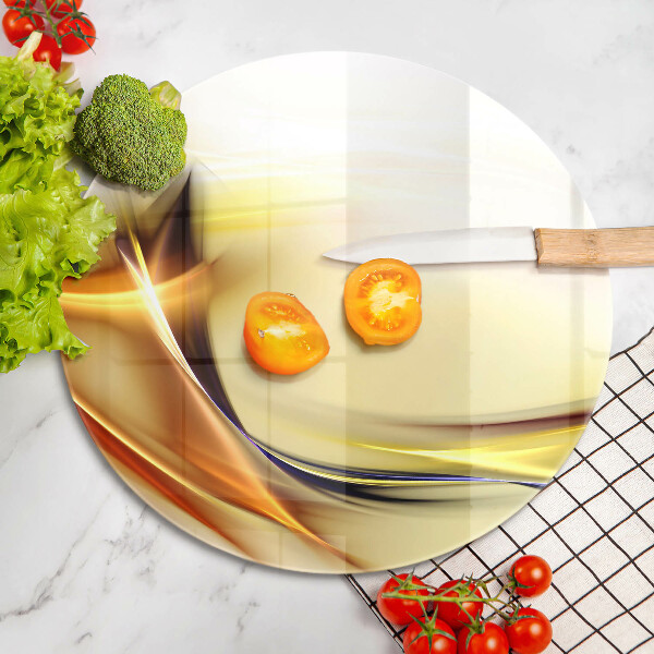 Glass worktop saver Abstraction light lines