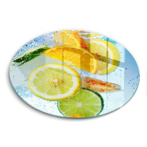 Glass worktop saver Juicy citrus water