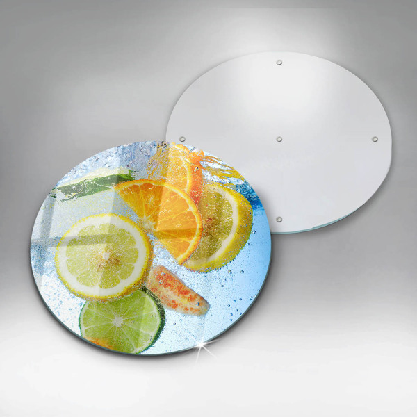 Glass worktop saver Juicy citrus water