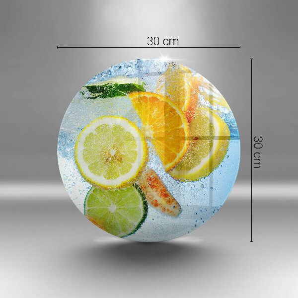 Glass worktop saver Juicy citrus water