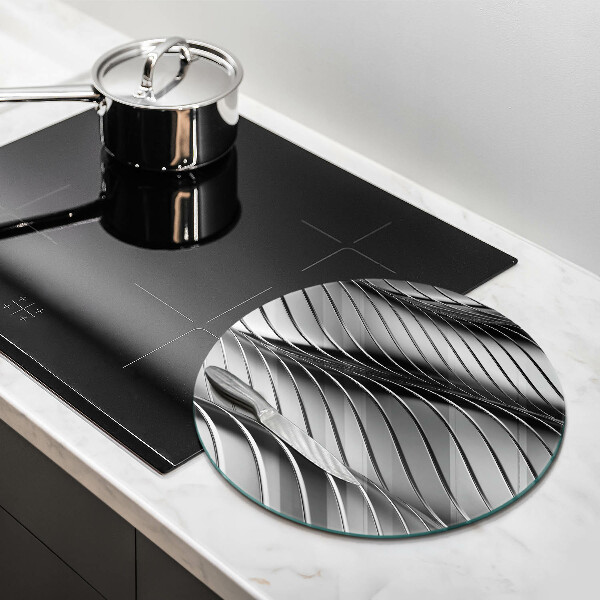 Glass worktop protector 3D metal structure