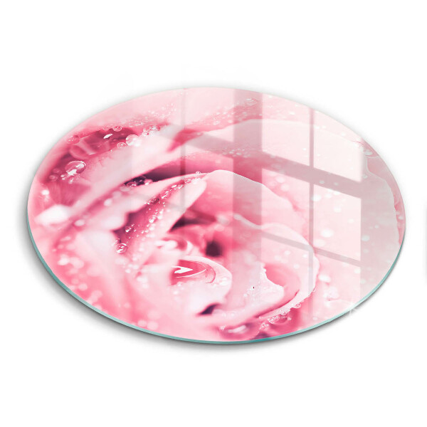 Kitchen worktop protector Rosa drops and rose flower