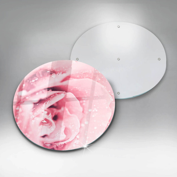 Kitchen worktop protector Rosa drops and rose flower