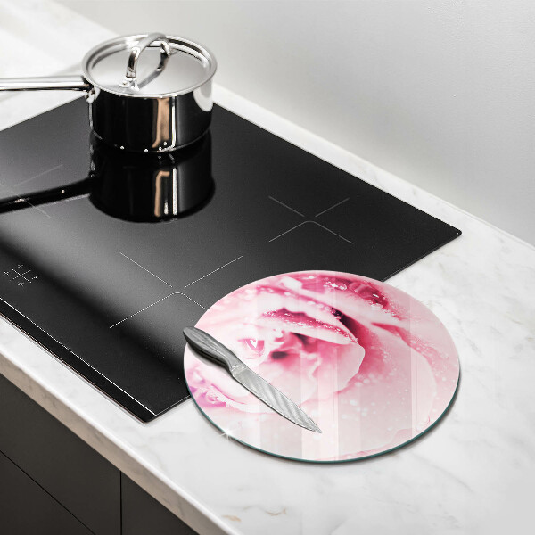 Kitchen worktop protector Rosa drops and rose flower