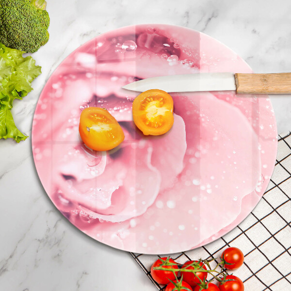 Kitchen worktop protector Rosa drops and rose flower